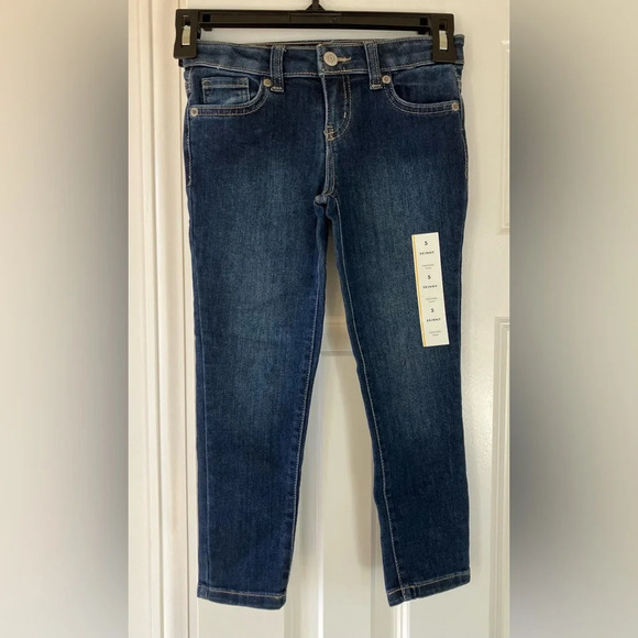 🐱 NWT Cat & Jack Girl’s Ultimate Stretch Skinny Blue Jeans (5) - Picture 1 of 4